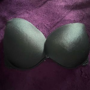 PINK Victoria Secret Hunter Green Date Plunge Push Up Bra size 32DDD/ 32F
